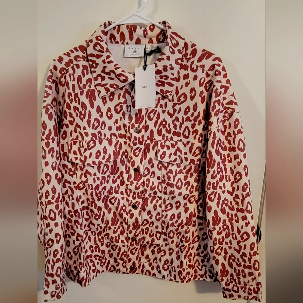 Animal Print oversized shacket